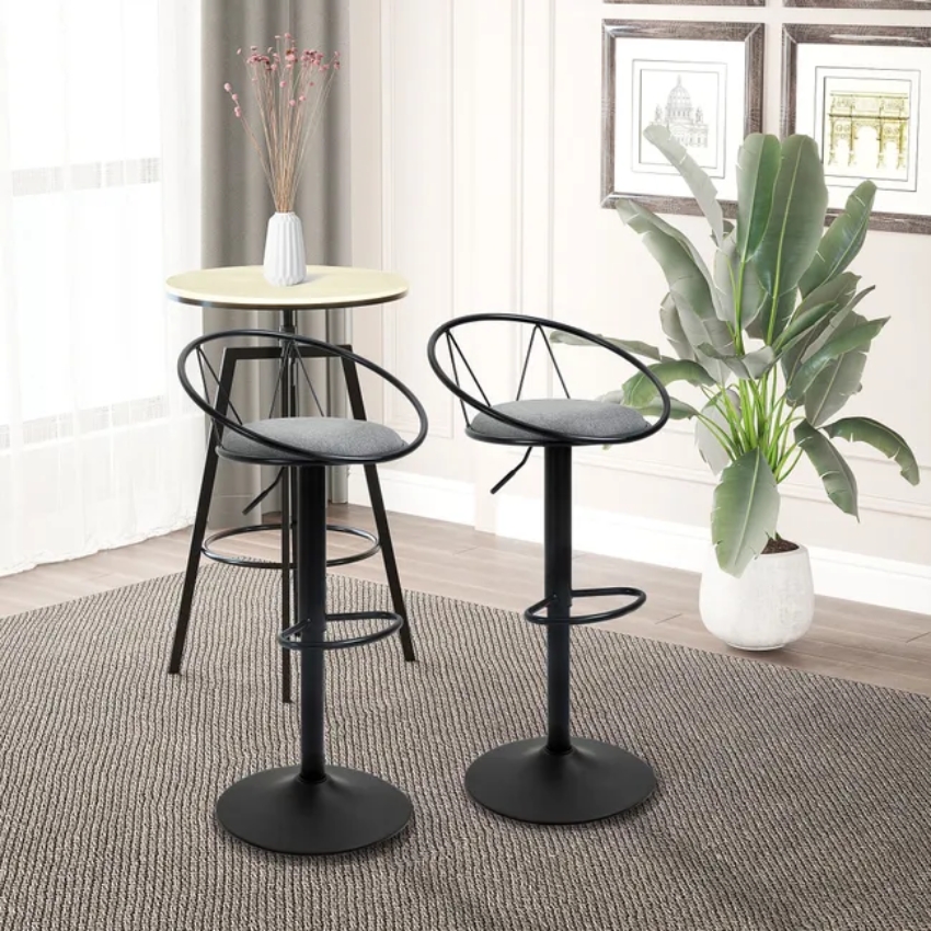 Ghế quầy bar ngoài trời sắt sơn tĩnh điện: SG - 4142 - $hienthicat